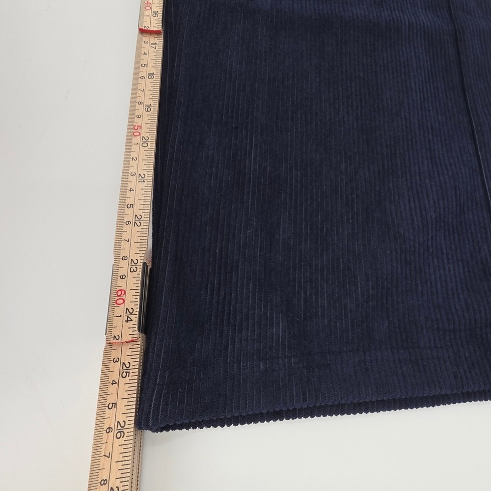 HALARA RIBBED HIGH WAIST WIDE LEG PANTS WOMENS LARGE PETITE BLUE POCKETS COMFORT - Picture 7 of 15